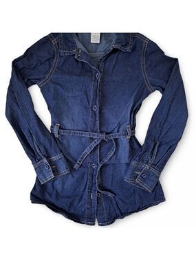 3/15$ tag Kids Casual Denim Dress - Blue